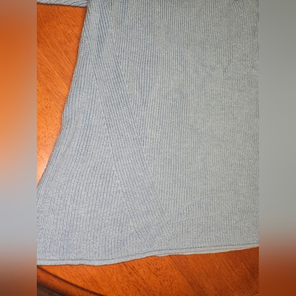 Blue V-Neck Sweater - Picture 12 of 15